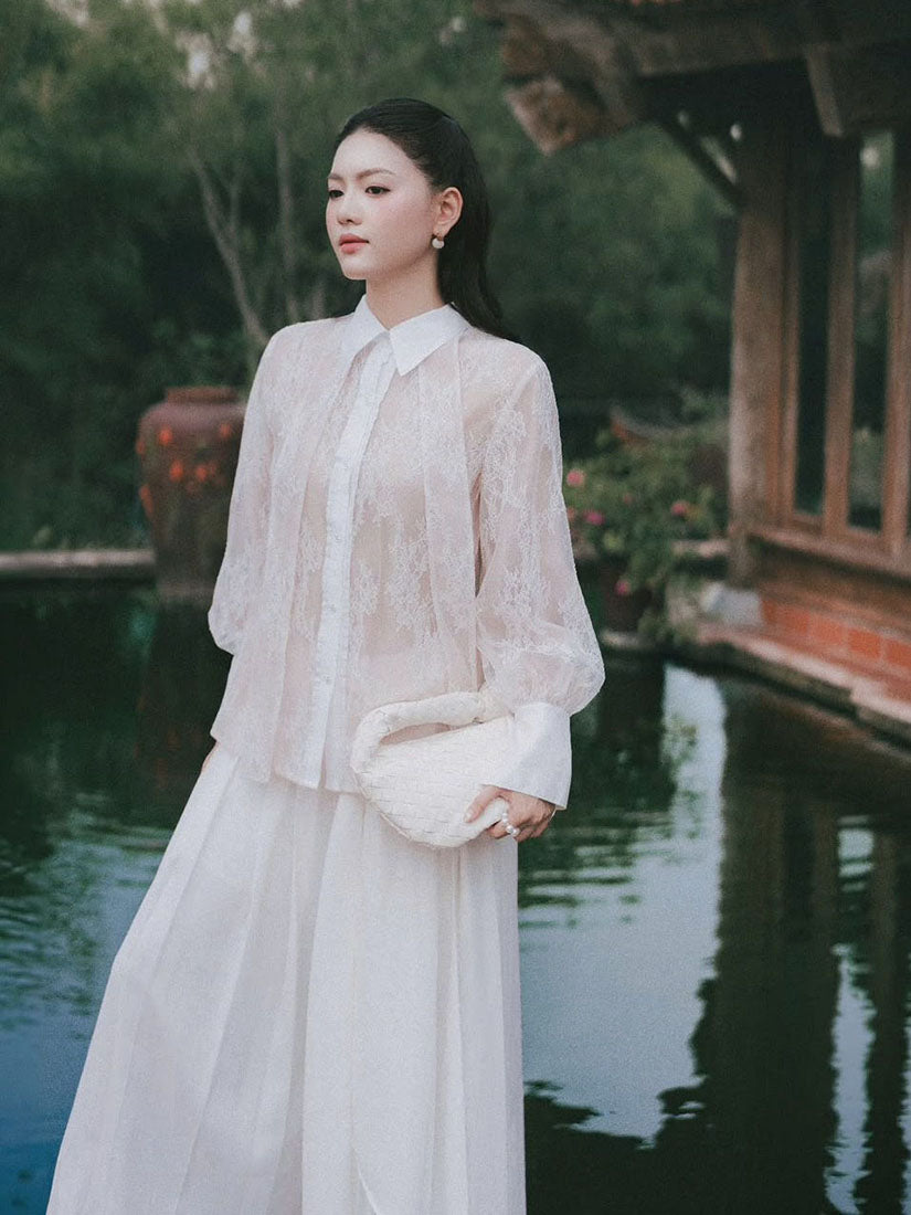 Twilly Detailed Lace Shirt