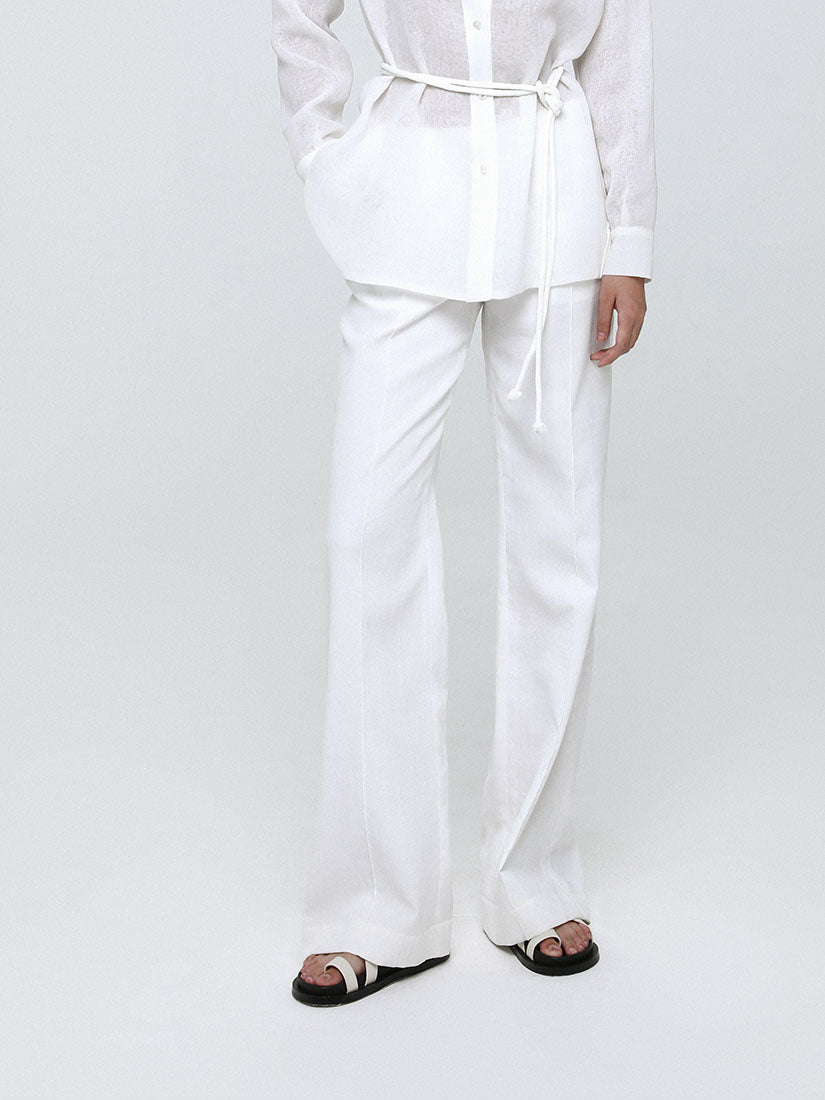 White Linen Pants