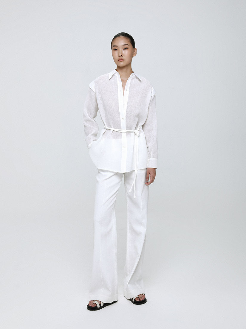White Linen Pants
