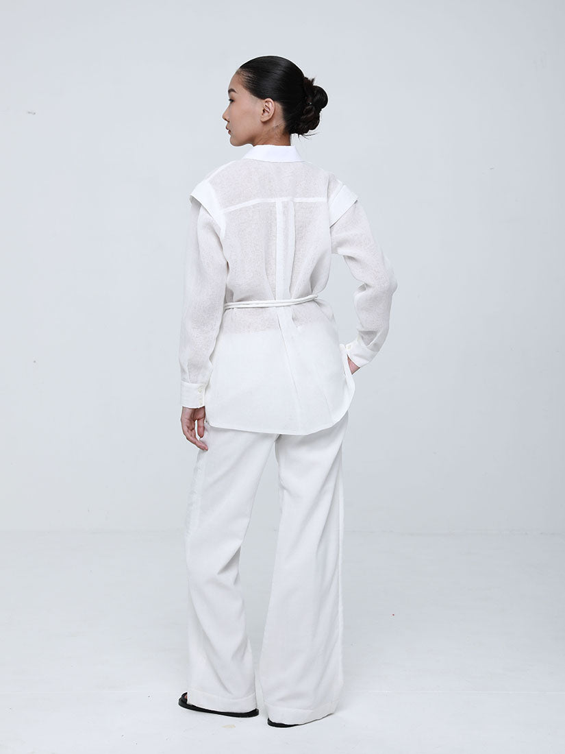 White Linen Pants