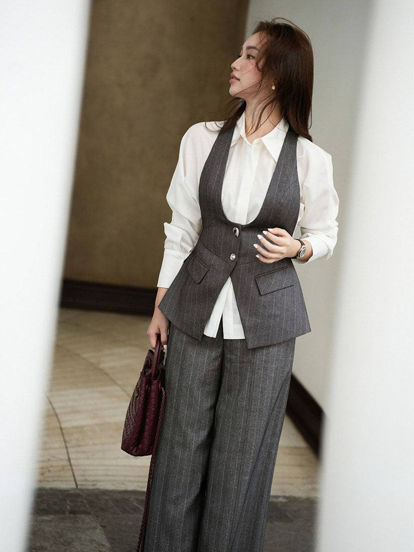 Decorative Button Waistcoat