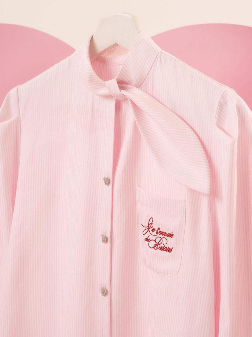 'Sending You Kisses' Striped Shirt