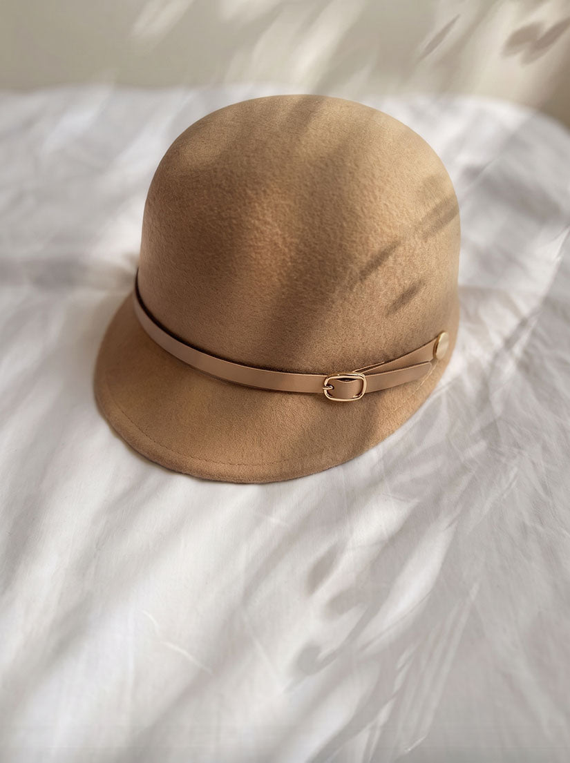 Buckled Felt Cap (3 Colours)