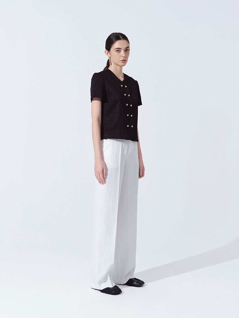 White Elena Trousers