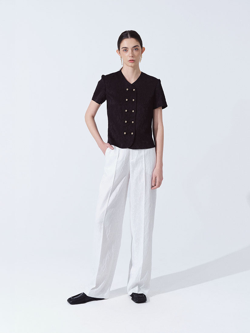 White Elena Trousers