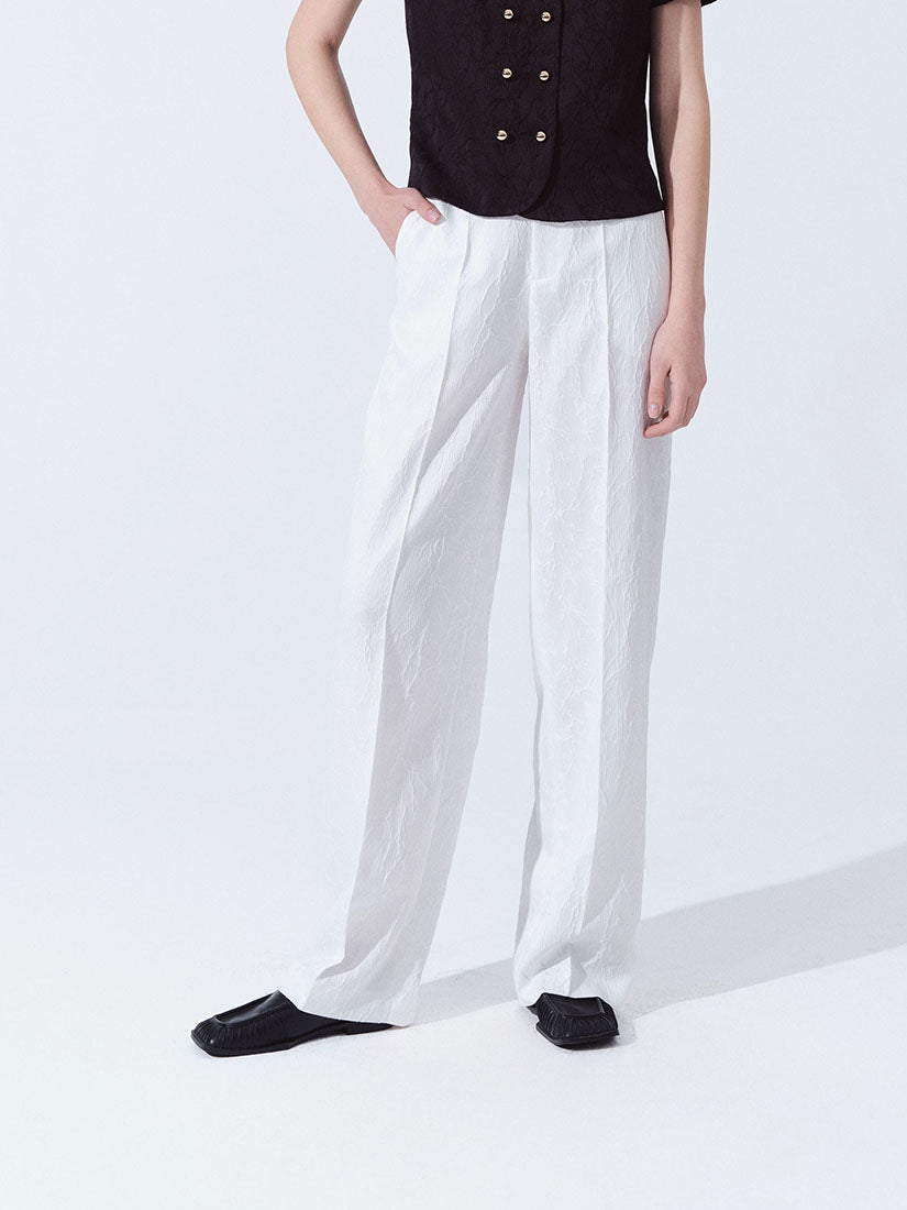 White Elena Trousers