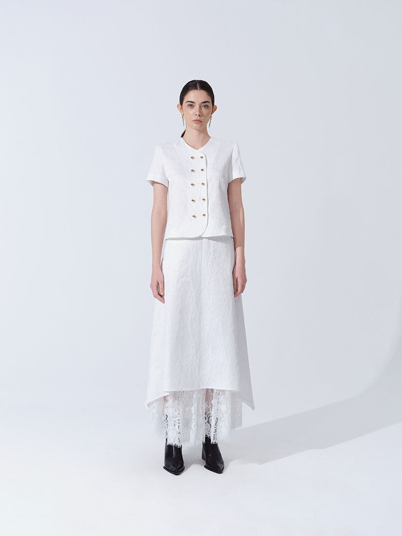 White Elena Skirt