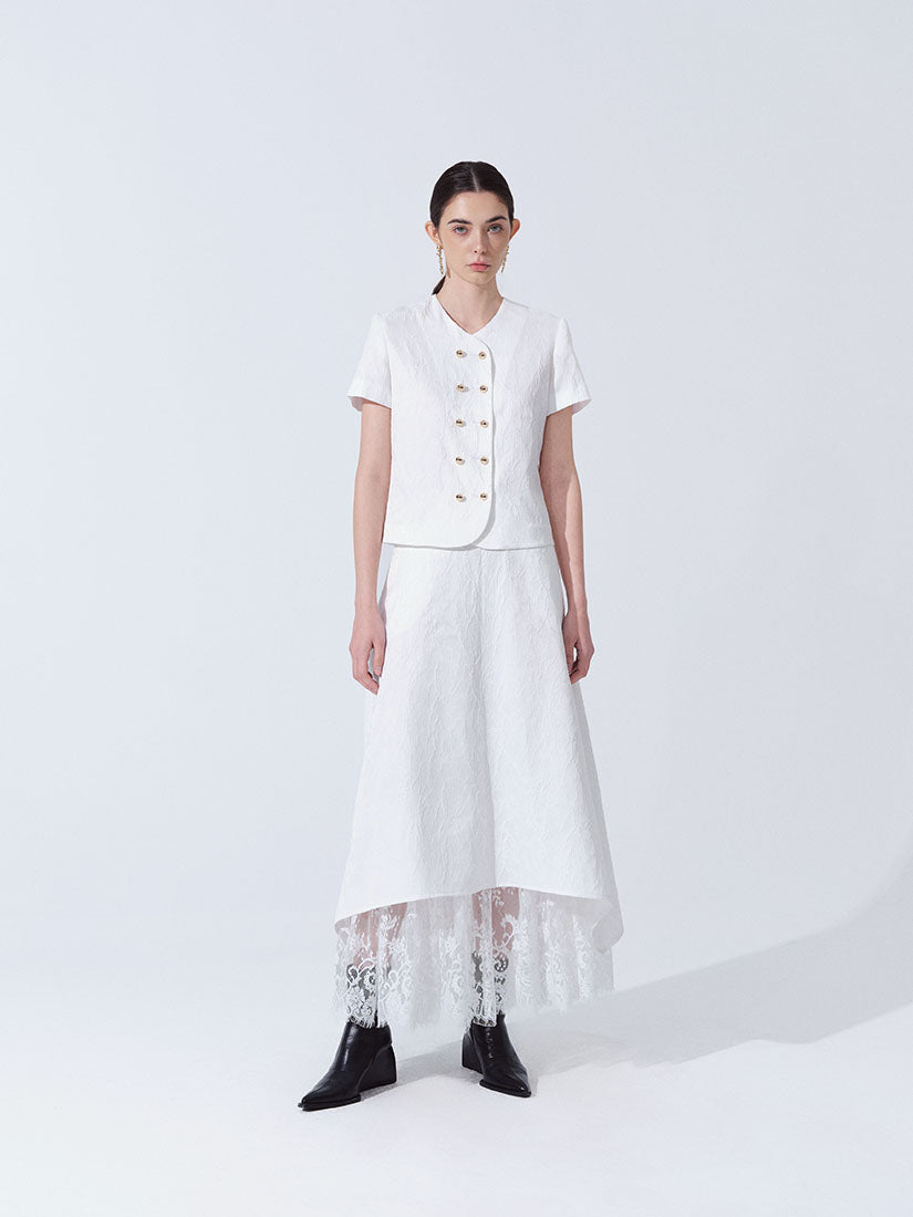 White Elena Skirt