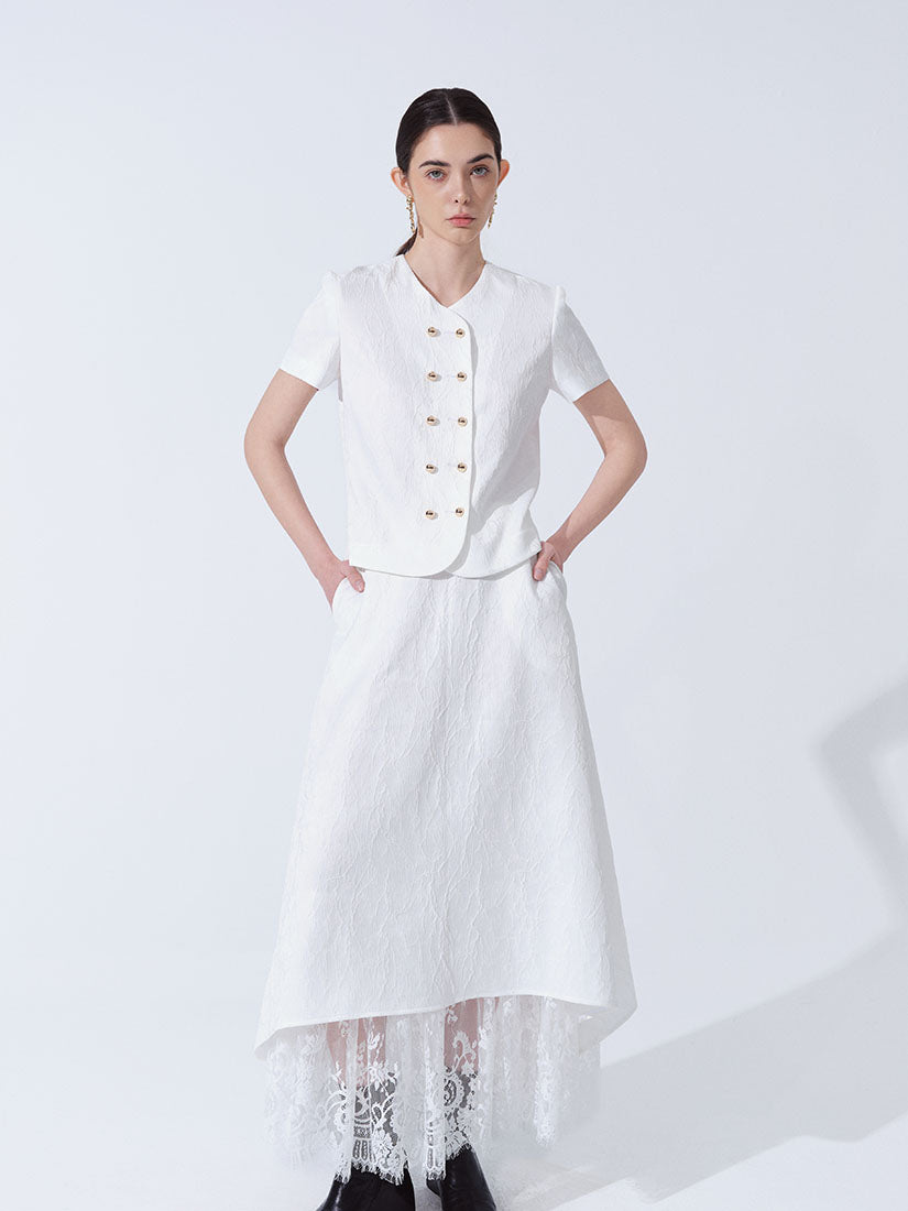 White Elena Skirt