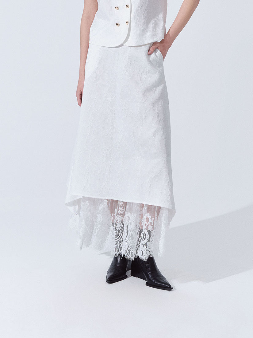 White Elena Skirt