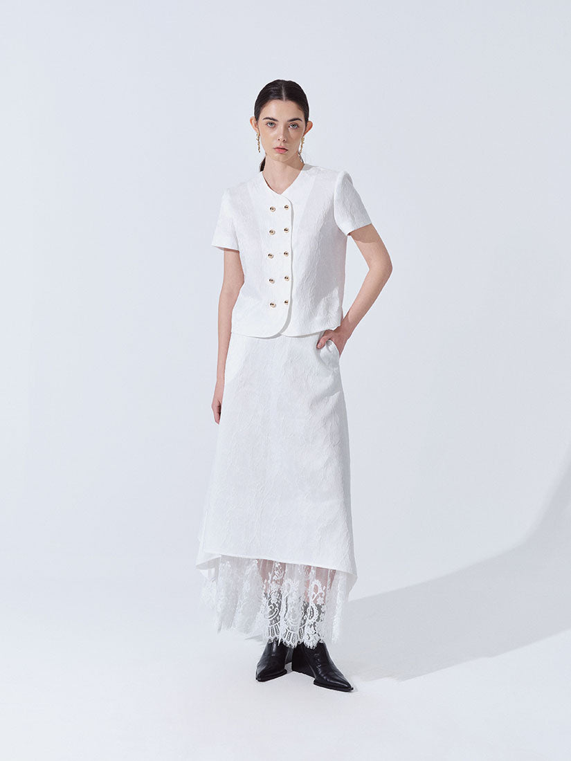 White Elena Skirt