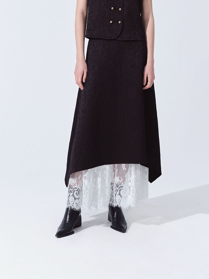 Black Elena Skirt