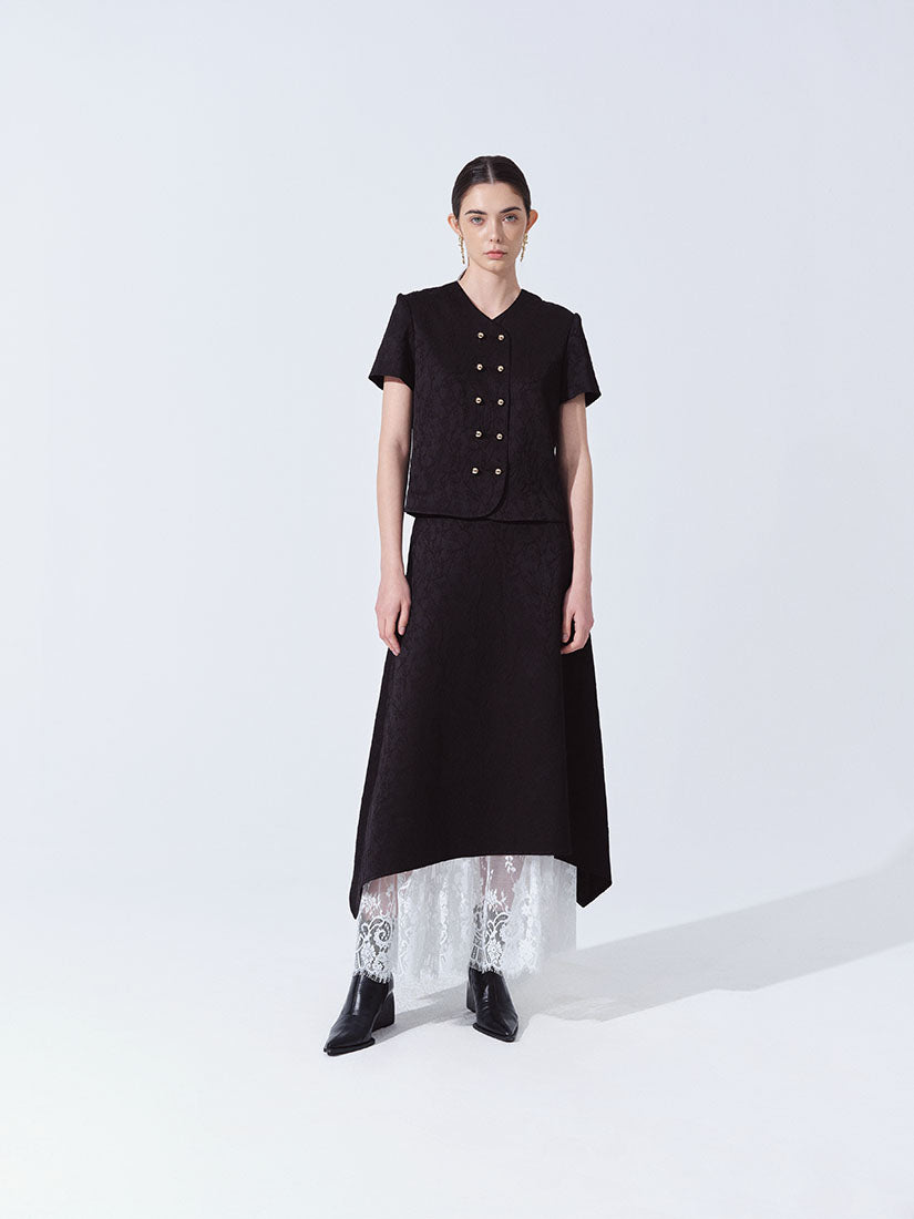 Black Elena Skirt
