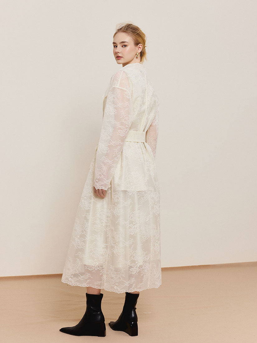 Lacey Trench Coat - Beige