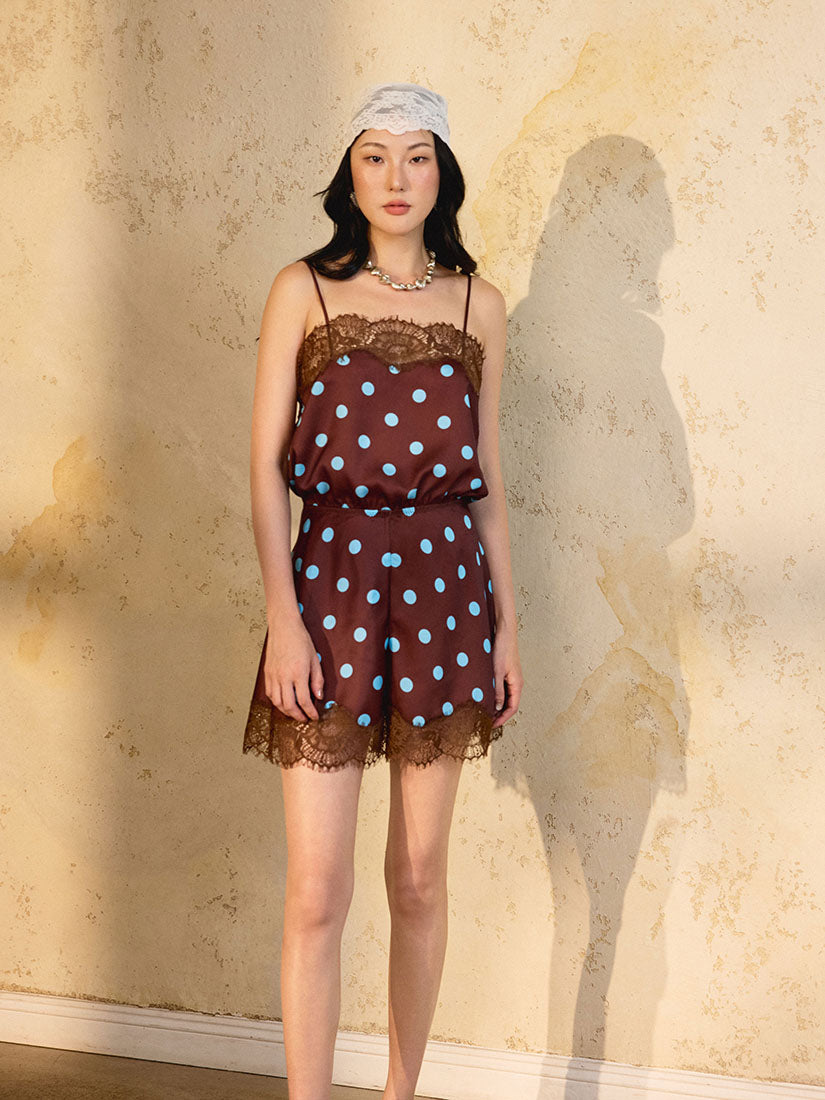 Perla Romper Suit - Brown