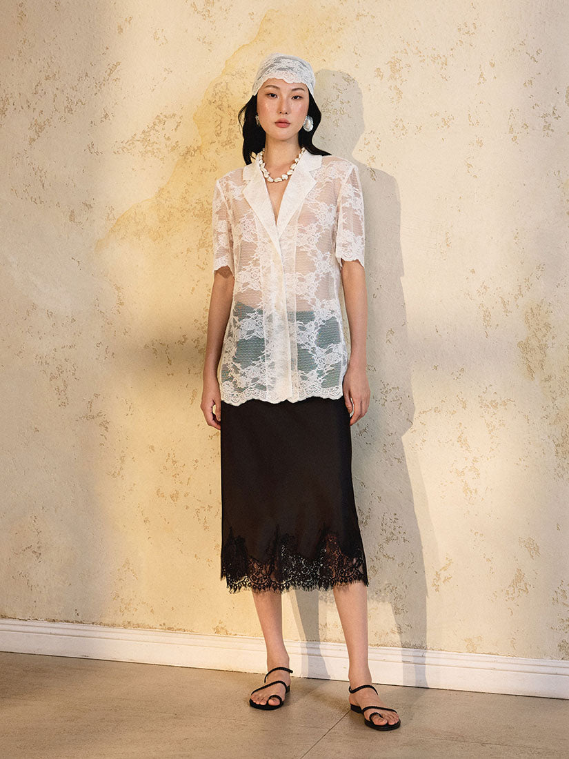 Lacey Blazer - White