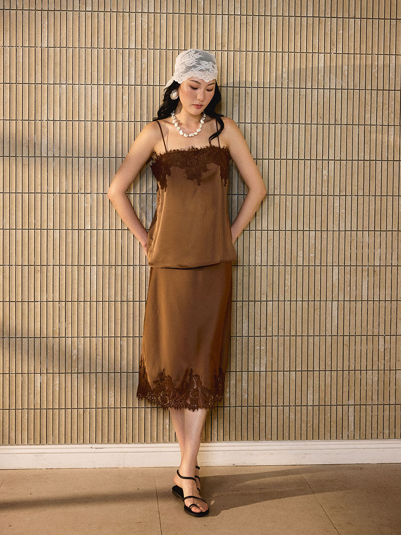 Emeline Skirt - Brown