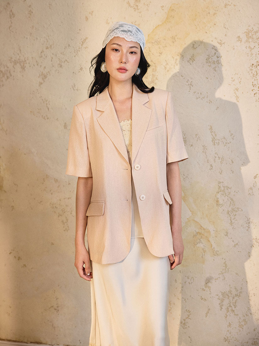 Elwood Blazer - Peach Pink