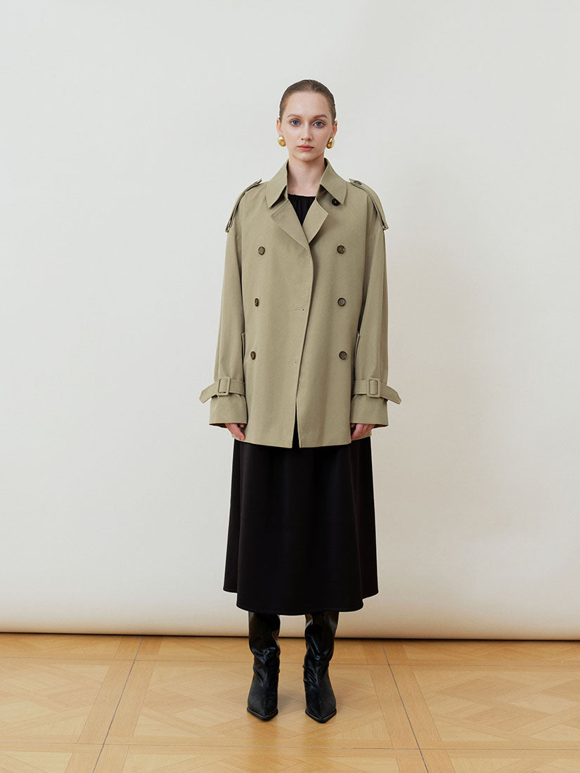 Sage Green Harrington Trench Coat