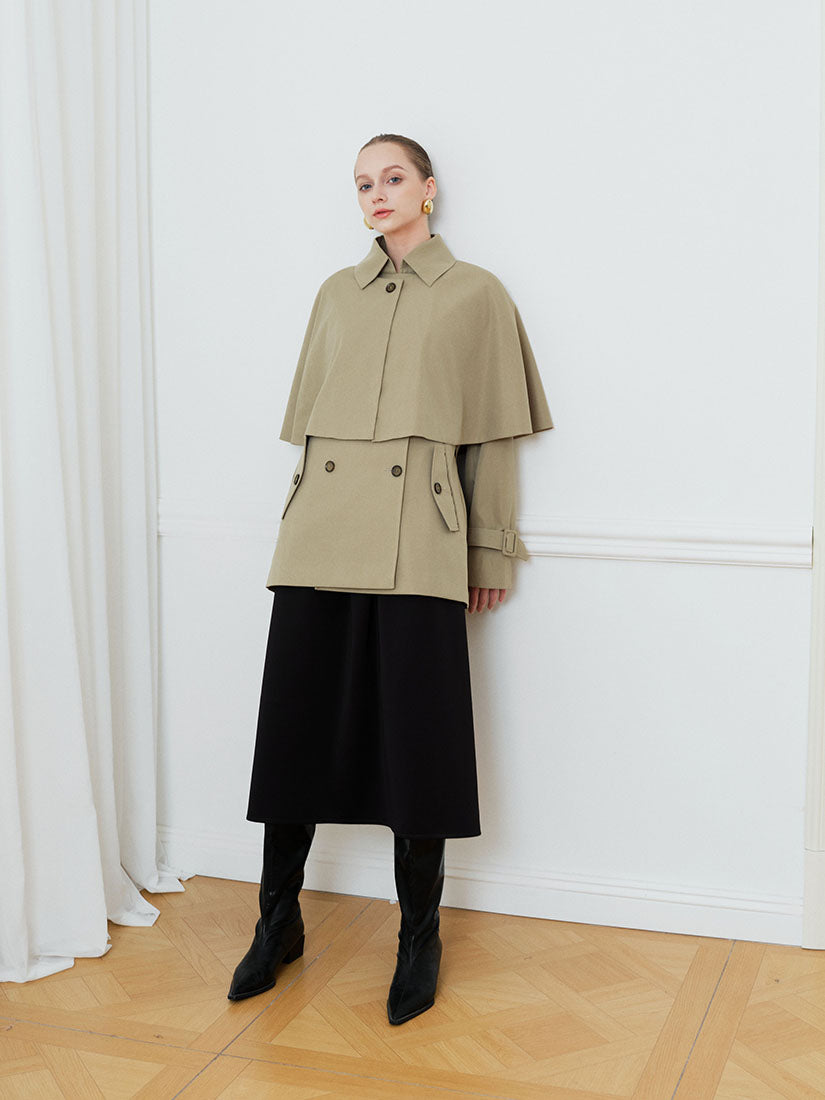 Sage Green Harrington Trench Coat