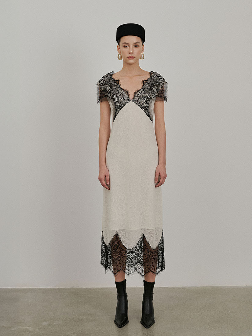 Beige Vivienne Dress