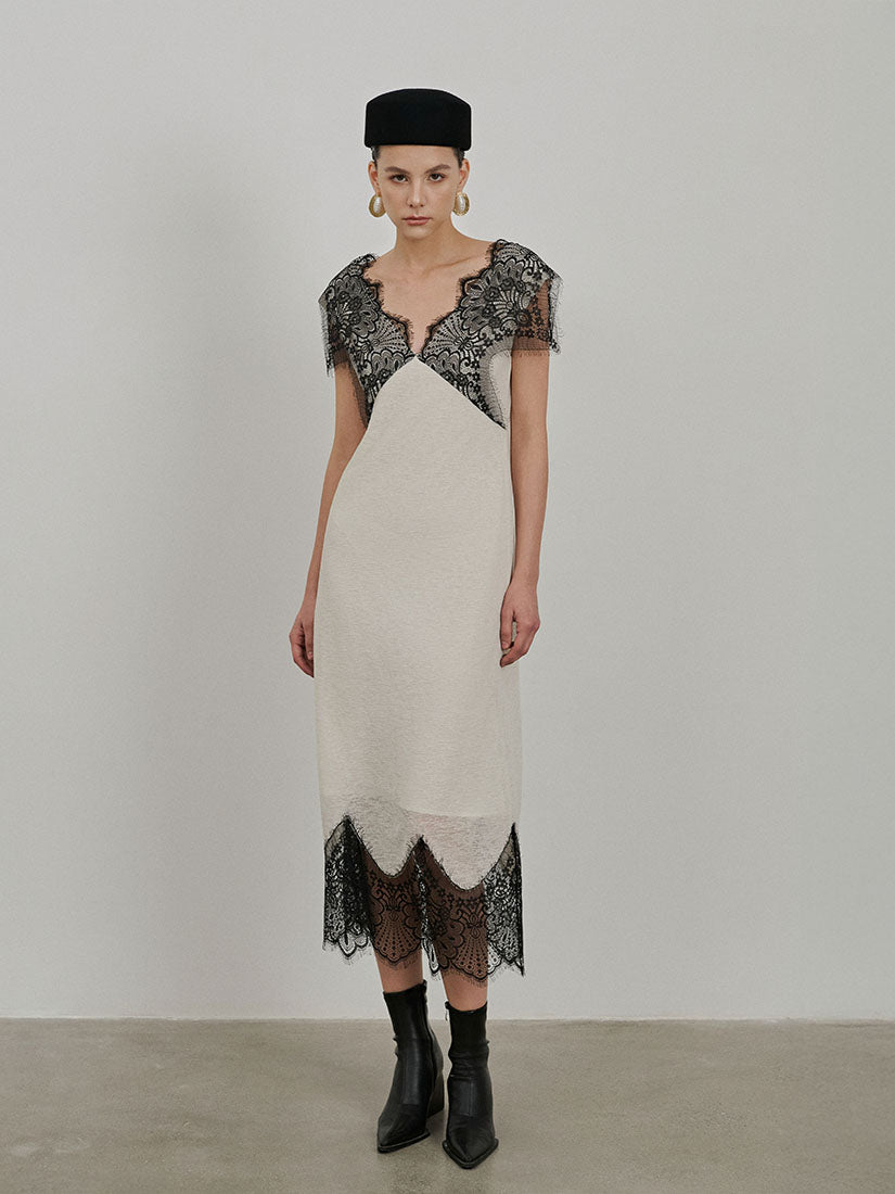 Beige Vivienne Dress