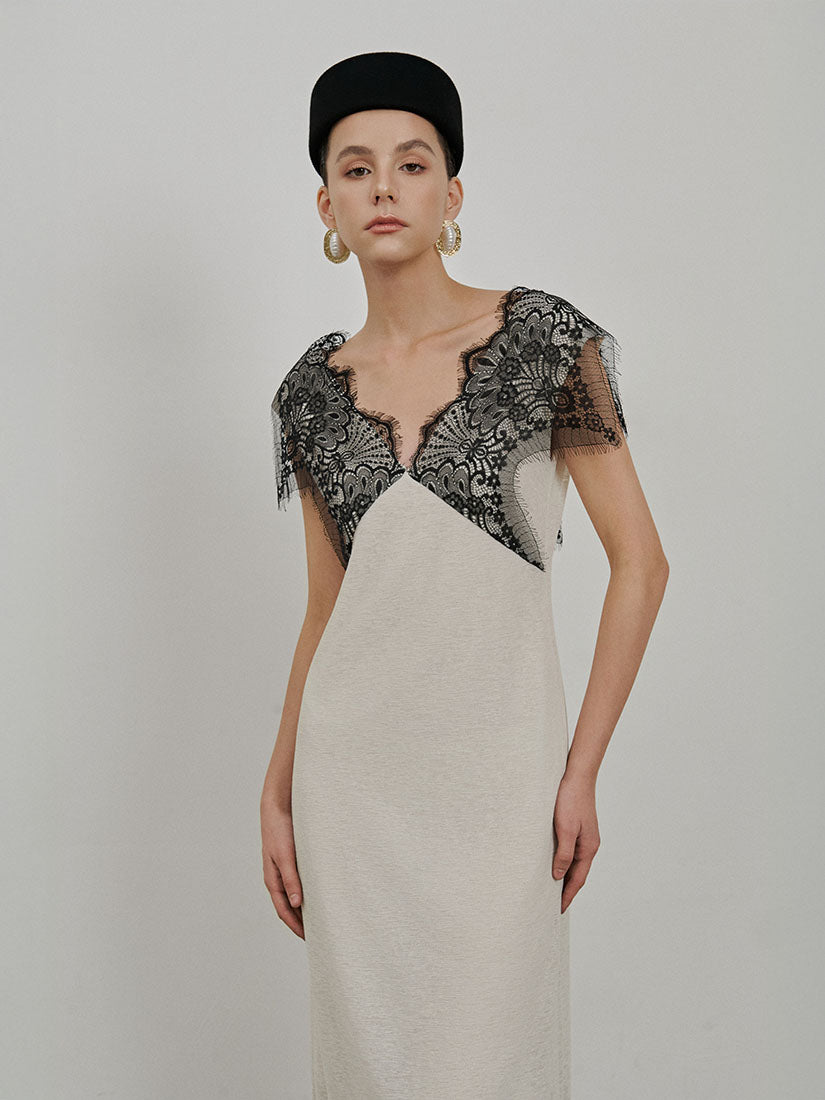 Beige Vivienne Dress