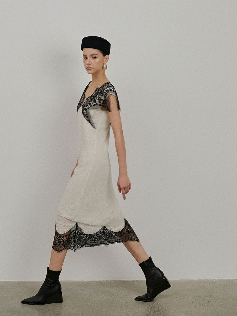 Beige Vivienne Dress