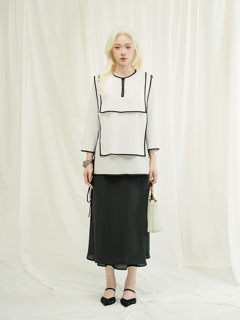 Lace Edge Square Layering Top