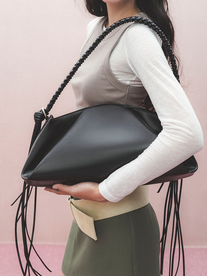 Black Artisan Dumpling Bag