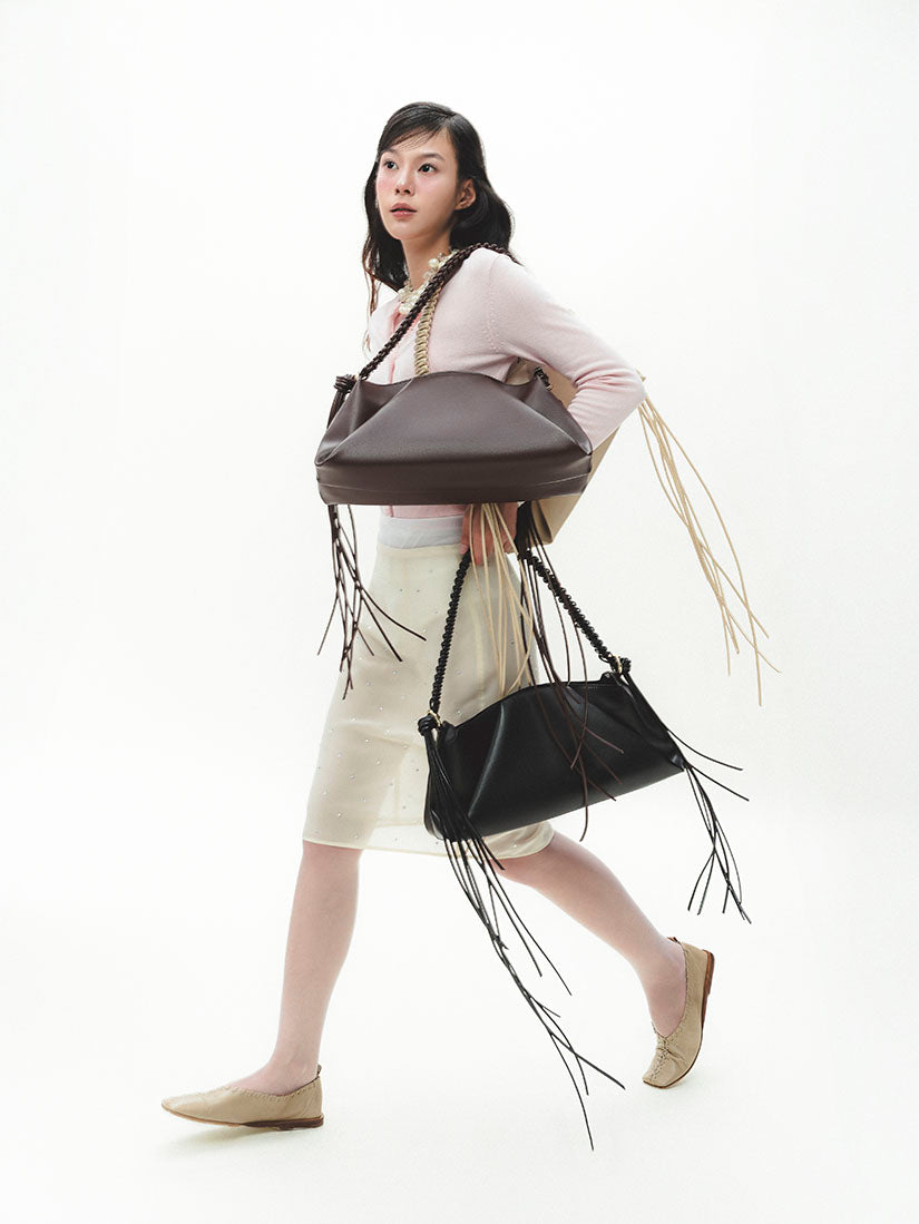 Black Artisan Dumpling Bag