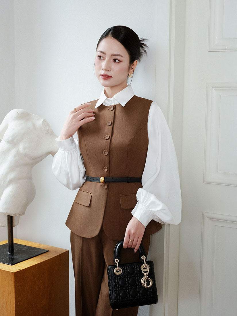 Round Neck Waistcoat