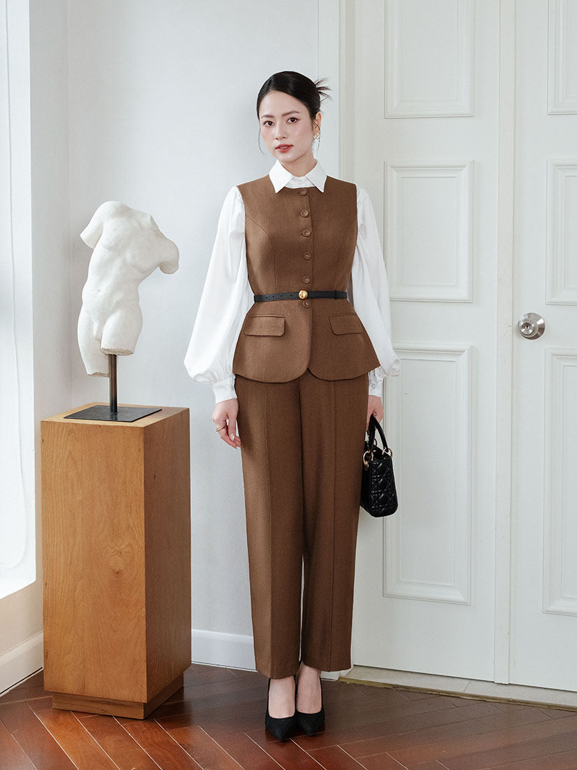 Round Neck Waistcoat