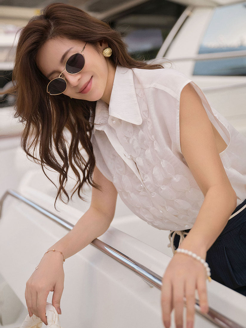 Short Sleeve Silky Shirt