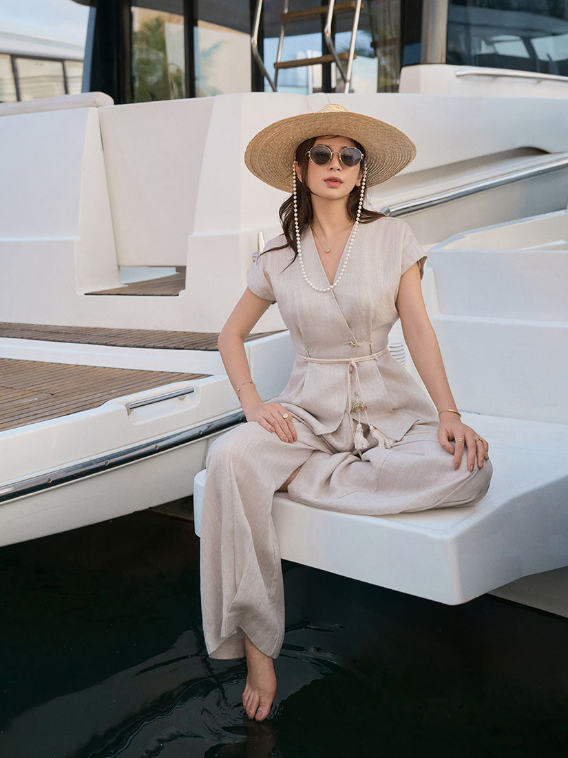 Wide Leg Linen Pants