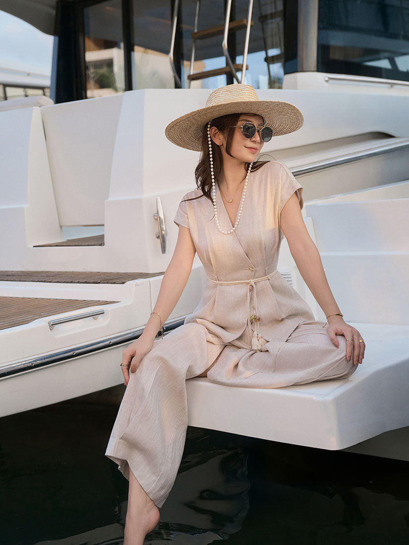 Wide Leg Linen Pants