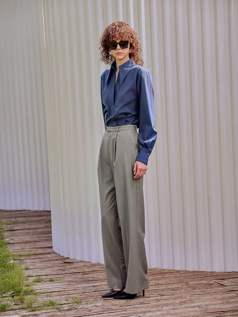 Smoke Grey Axis Pants