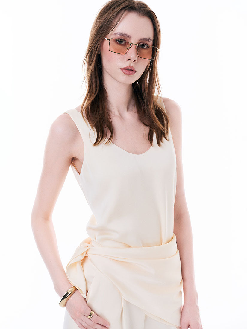 Cream Tank Top