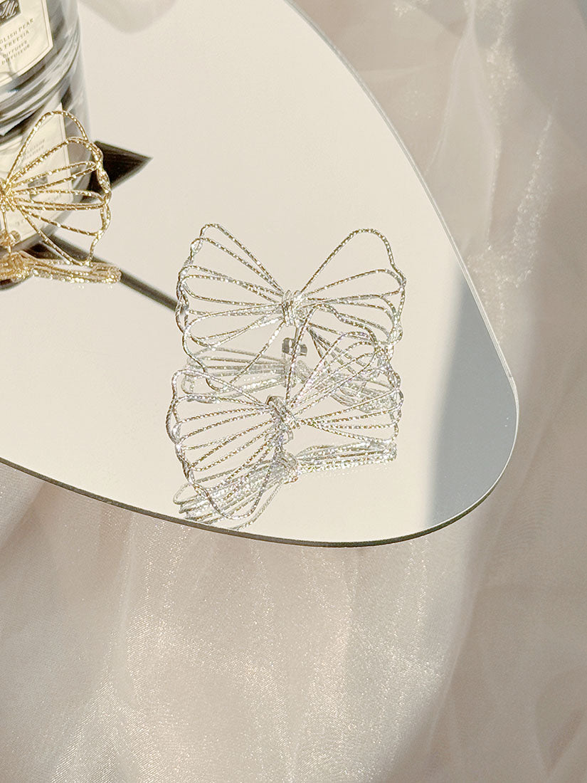 Metallic Bow Earrings (2 Colours)