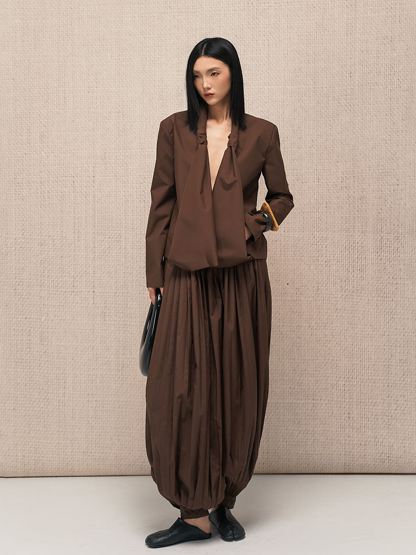 Knotted Draped Jacket
