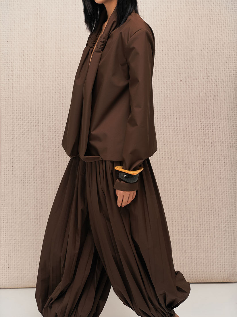 Knotted Draped Jacket