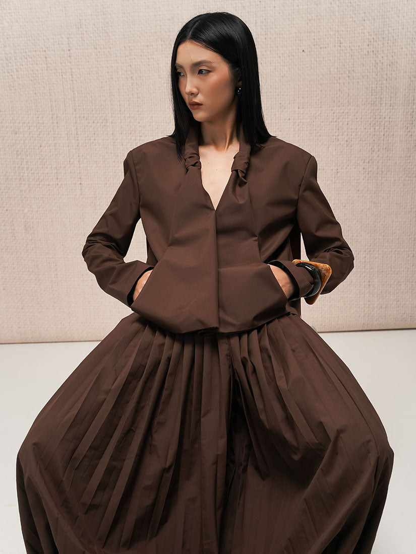 Knotted Draped Jacket
