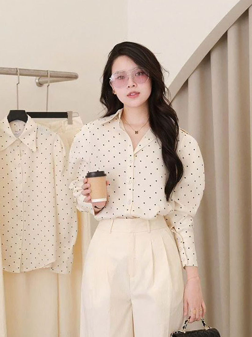 Vintage Polka Dot Shirt