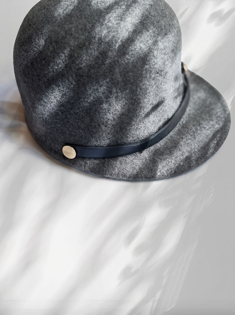 Buckled Felt Cap (3 Colours)