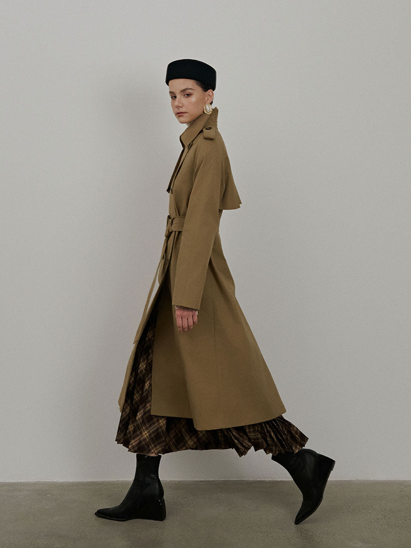 Camel Hadley Trench Coat