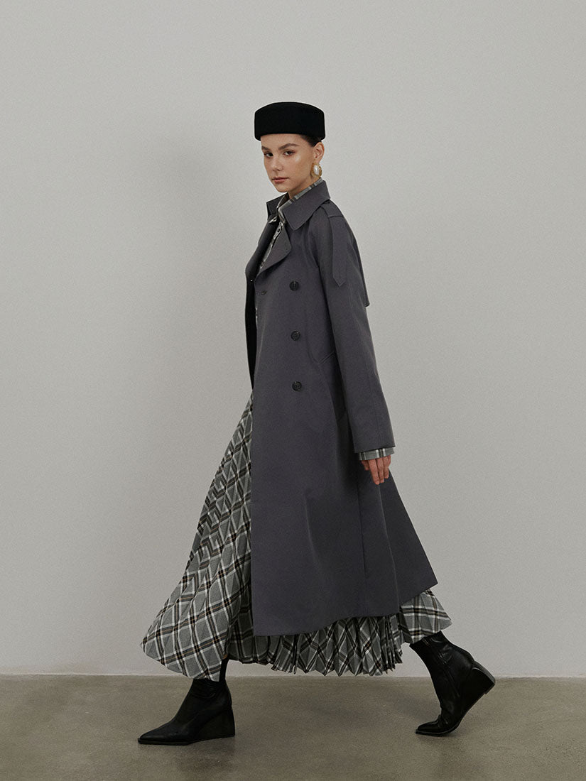 Grey Hadley Trench Coat