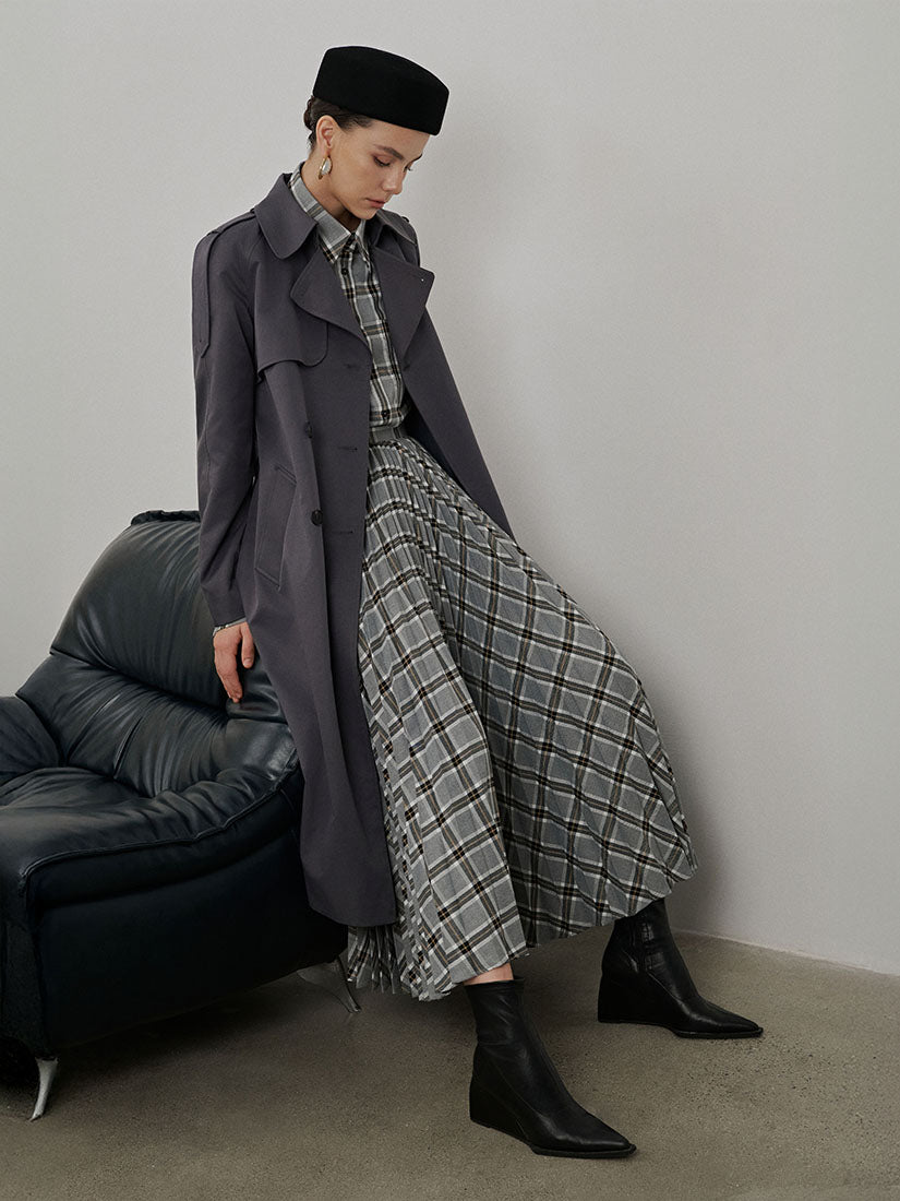 Grey Hadley Trench Coat