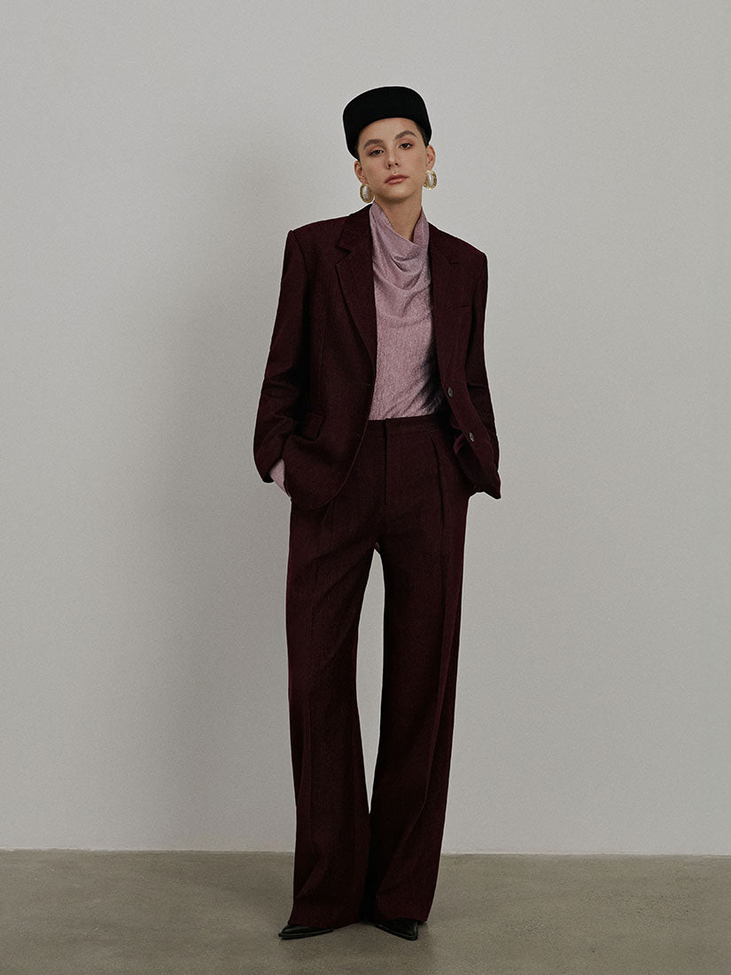 Burgundy Chloe Blazer