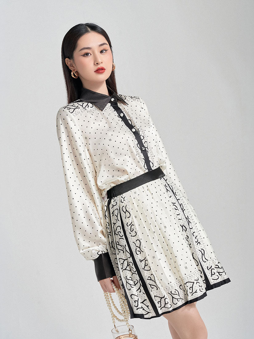 Polka Dot Printed Shirt
