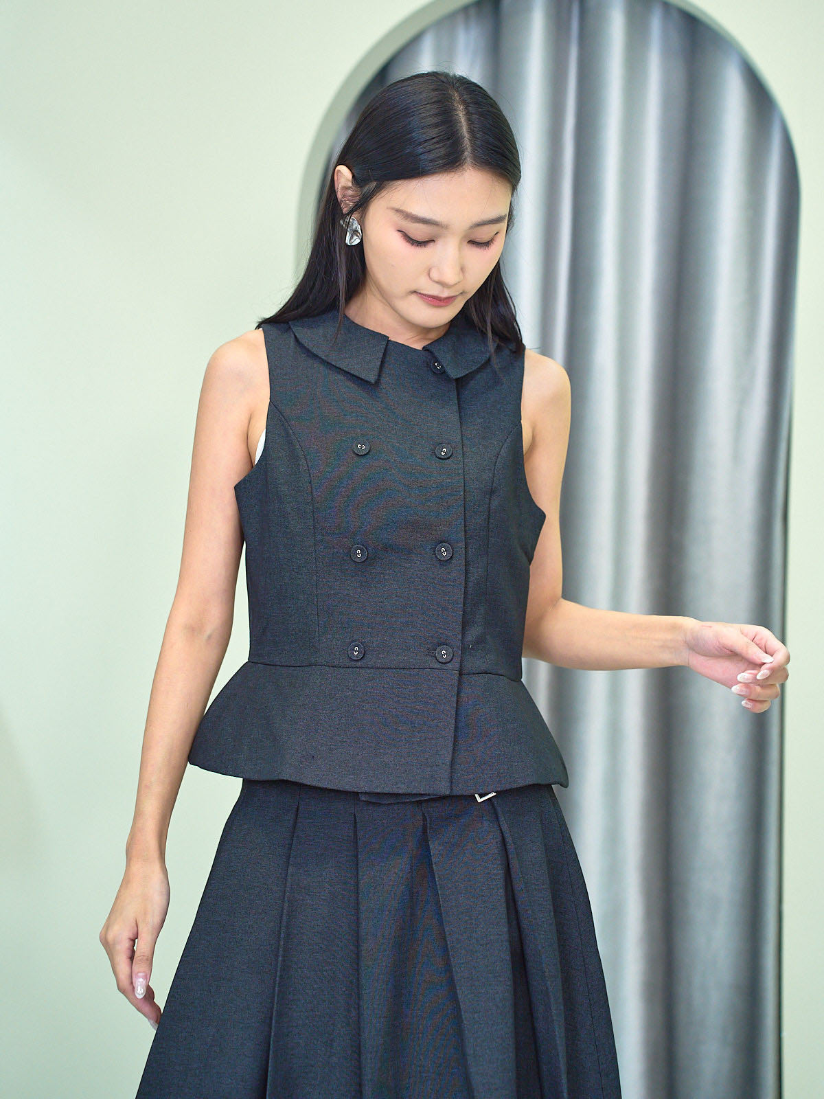 Double Breasted Waistcoat With Detachable Cape